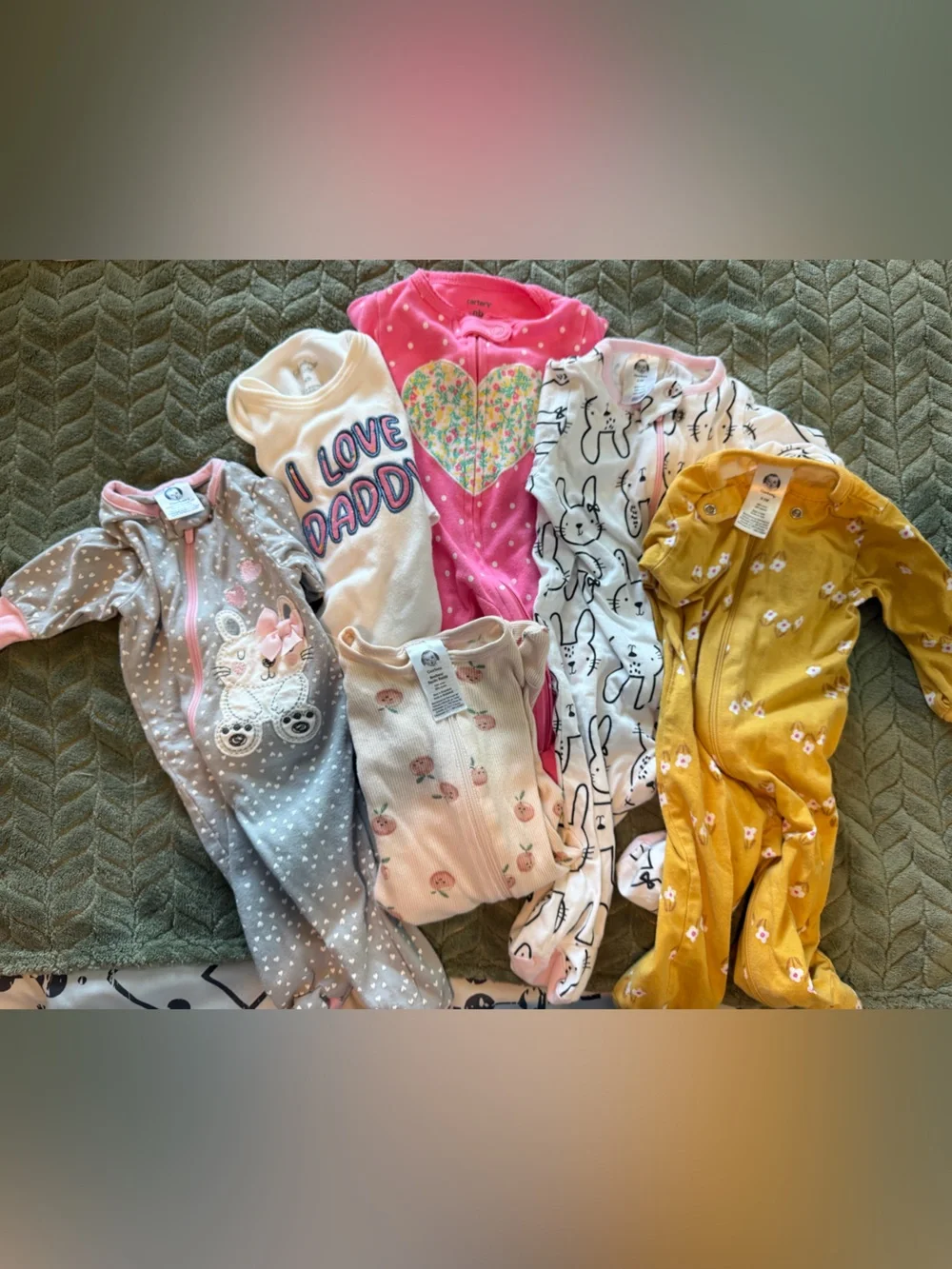 0-3 months-9mo Baby Girls Mixed Outfit/sleepers 20+ pieces